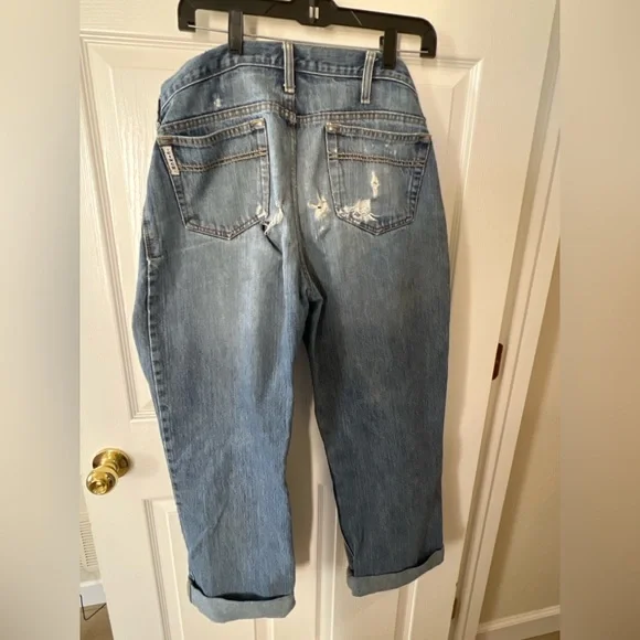 Cinch Relaxed Fit Distressed Blue Jeans Hand distressed - Picture 5 of 5